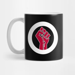 Black Lives Matter Fist Circled Flag Japan Mug